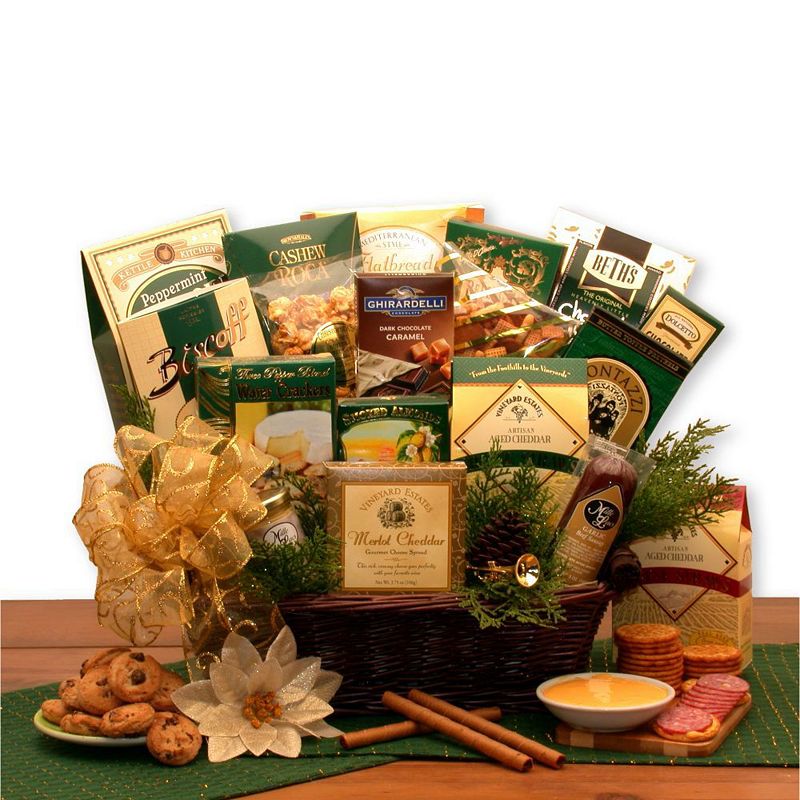 GBDS The Holiday Sampler Gift Basket- Christmas gift basket - Holiday Gift Basket