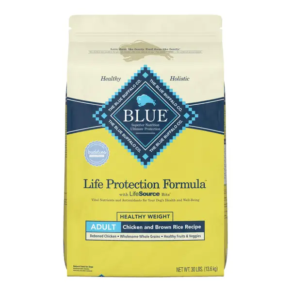 Blue Buffalo Life Protection 30 lb Chicken and Brown Rice Natural Adult Healthy Weight Dry Dog Food