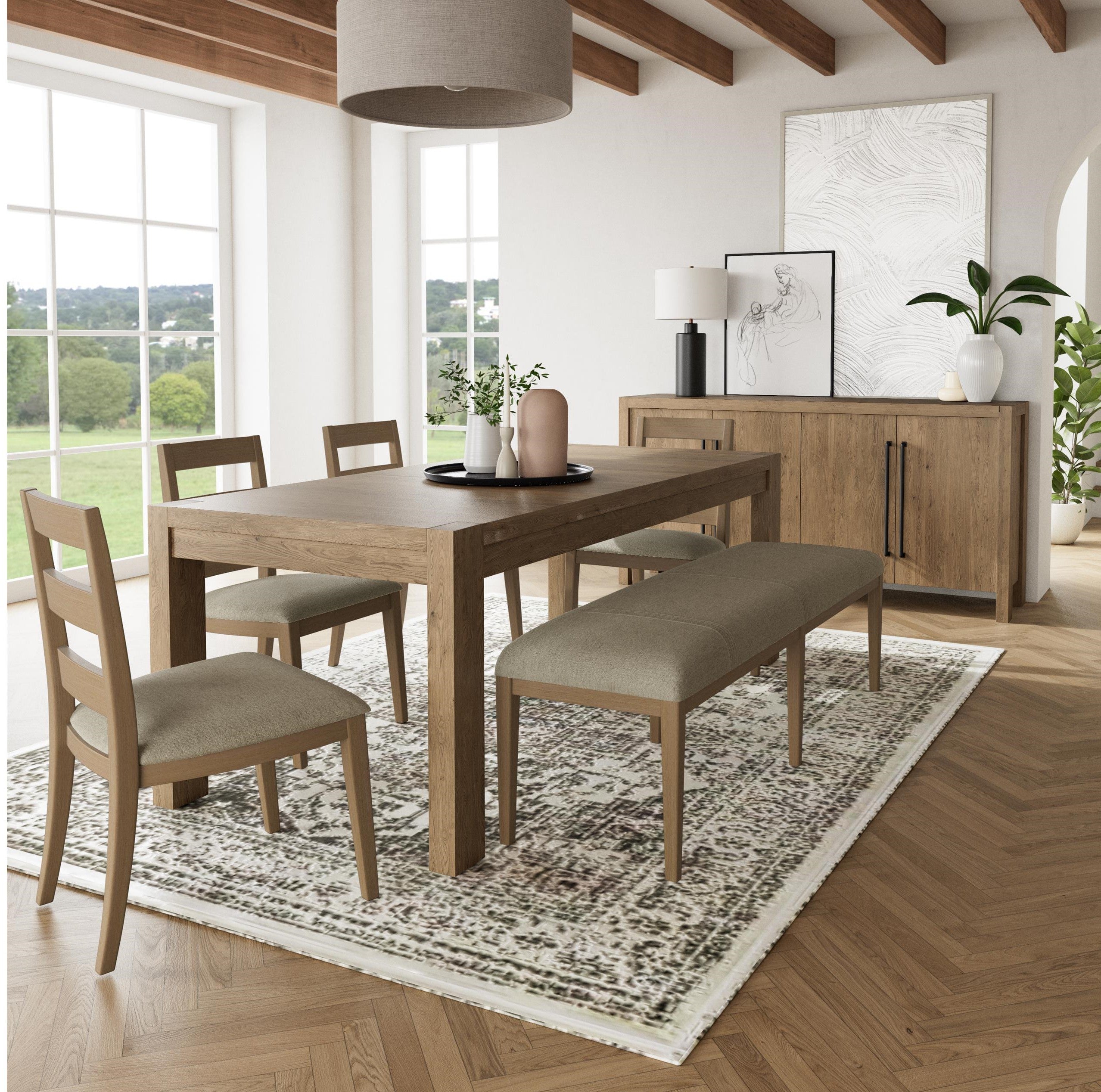 Dune 8-Pc Extendable 84-102 Dining Set