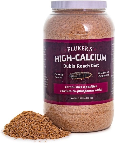 Fluker's Hi Calcium Dubia Roach Diet Reptile Food