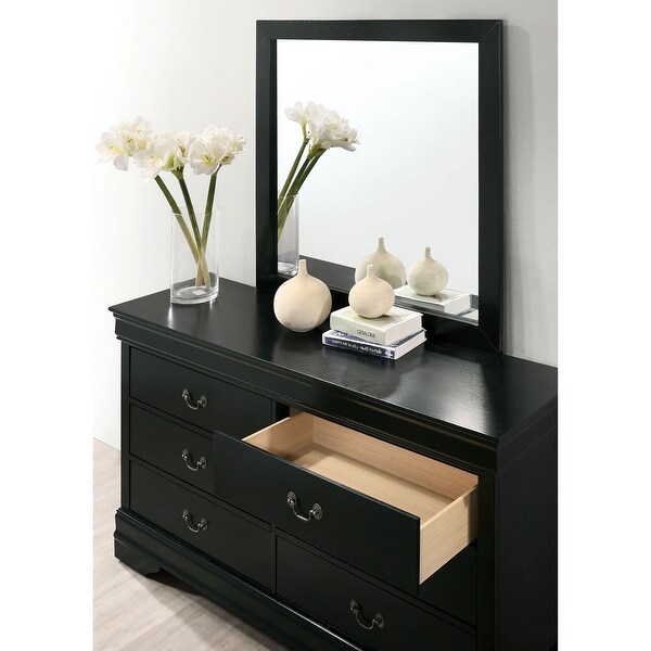 Furniture of America Lavina Contemporary 6-Drawer Dresser with Mirror - - 35634485