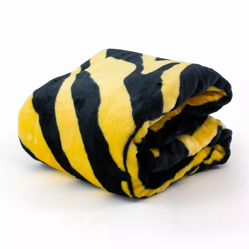 NCAA Iowa Hawkeyes Soft Raschel Throw Blanket