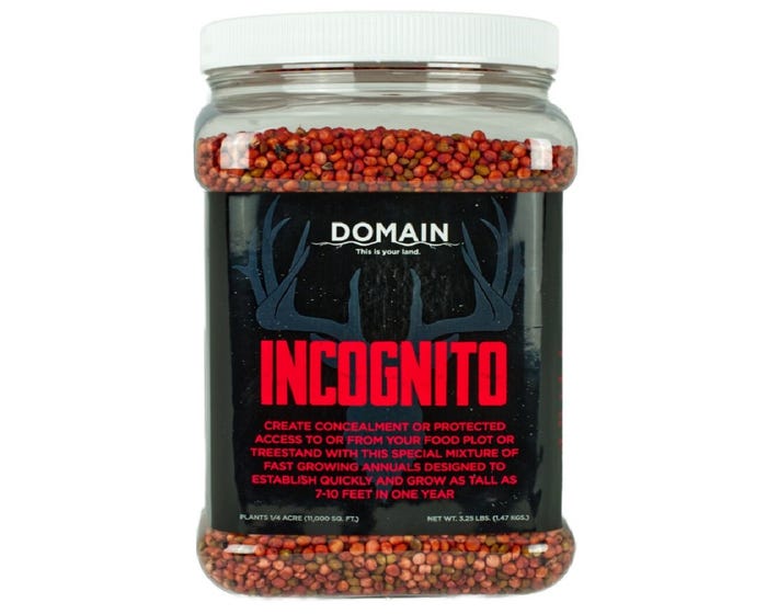 Domain Outdoor Incognito Food Plot Mix， 3.25 lb. Bag - INCFP325