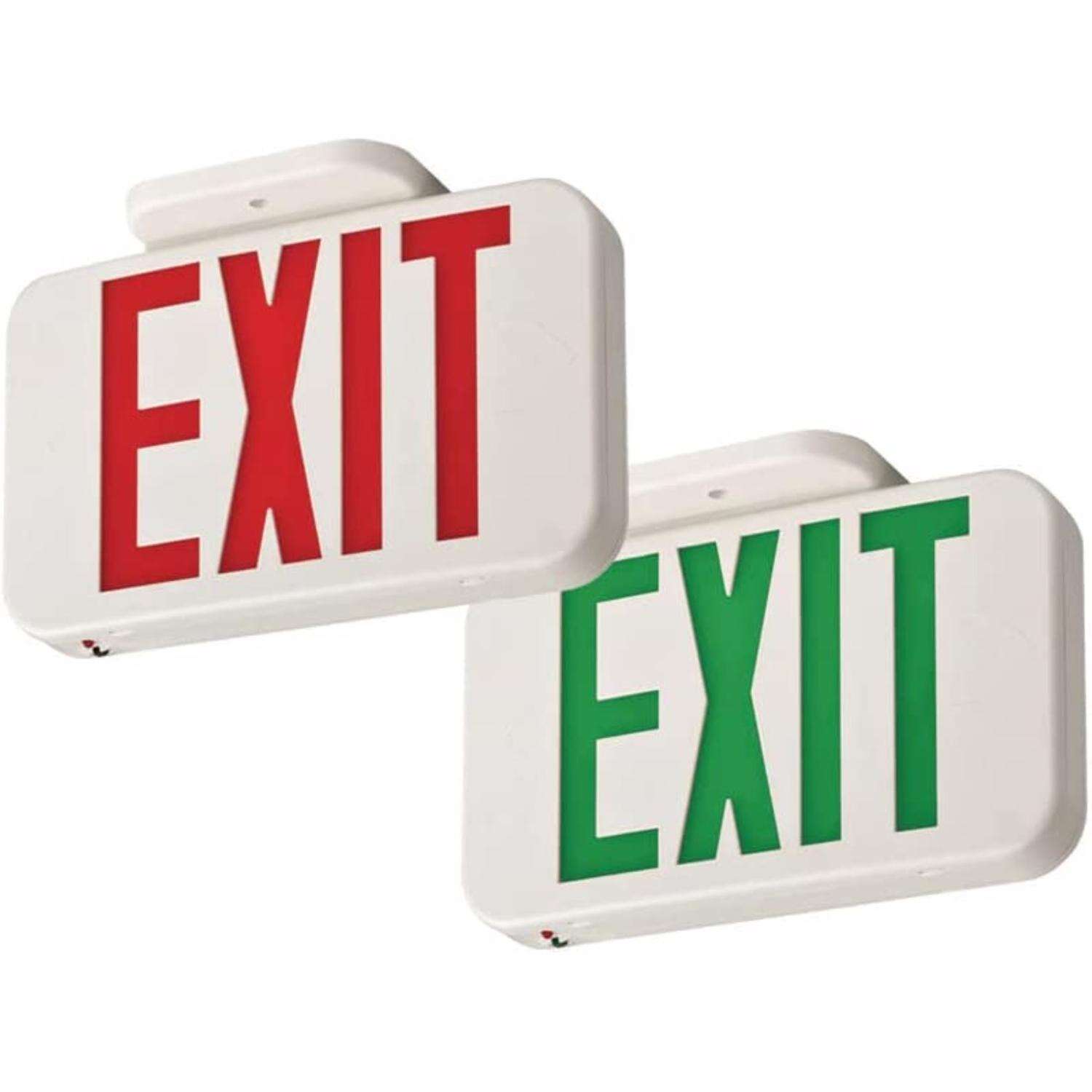 Lithonia Lighting Contractor Select Switch Hardwired LED White Exit Sign