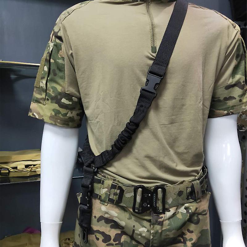 Shot Gun Belt Hunting Accessories Tactical Gear Tactical Single Point Gun Sling Shoulder Strap Rifle Rope Belt With Metal Buckle