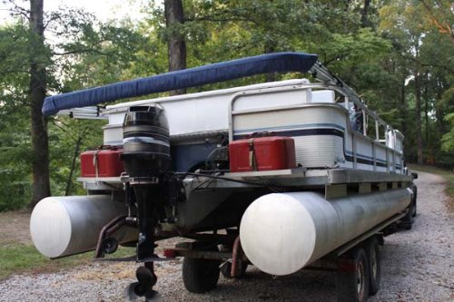 NAVY BLUE Vortex Pontoon / Deck Boat 4 Bow Bimini Top 8' Long， 97-103