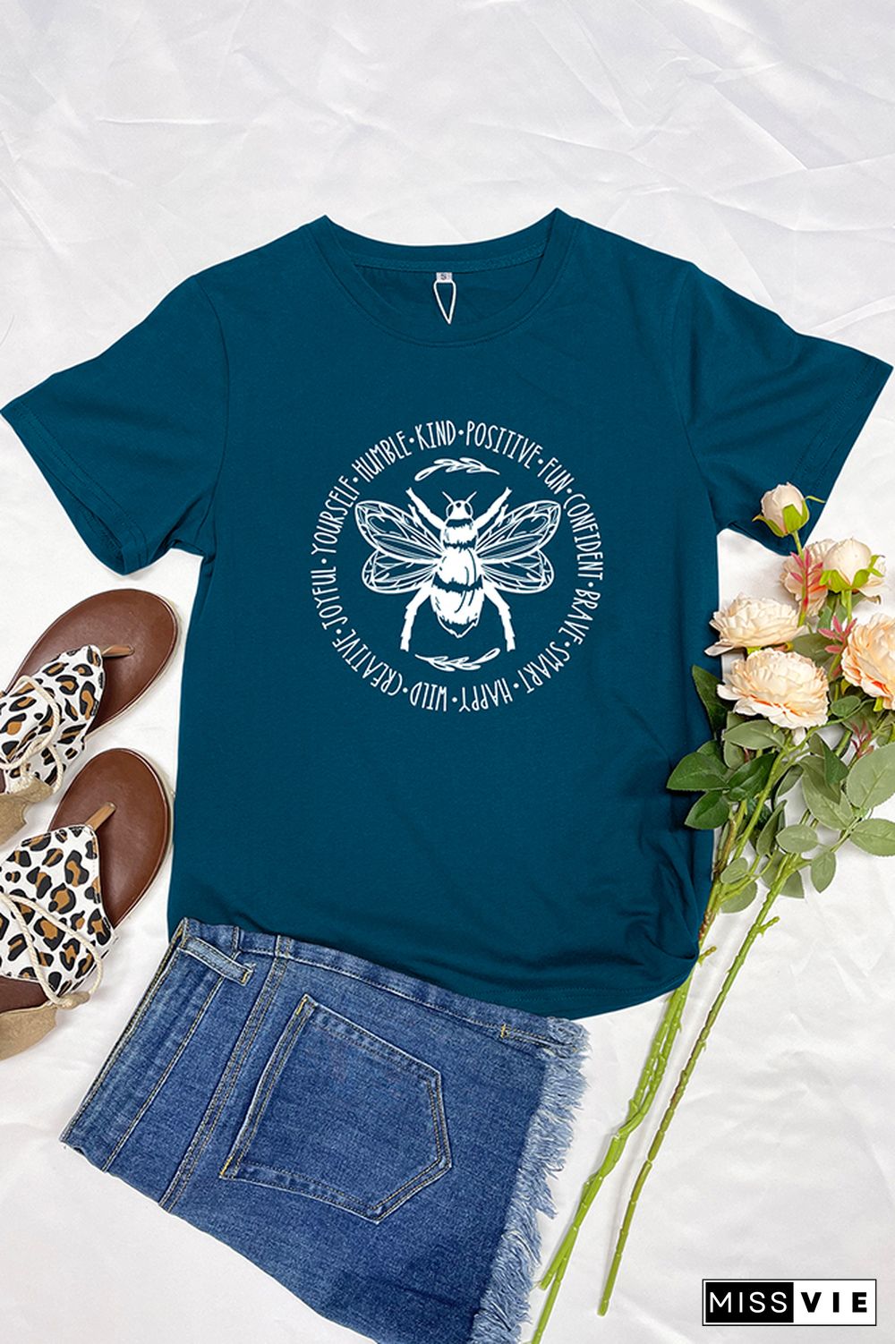 Bee Something Graphic T-Shirt Wholesale