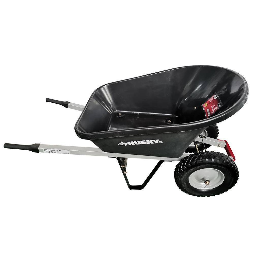 Husky 6 cu. ft. Plastic Wheelbarrow 6CUwheelbarrow