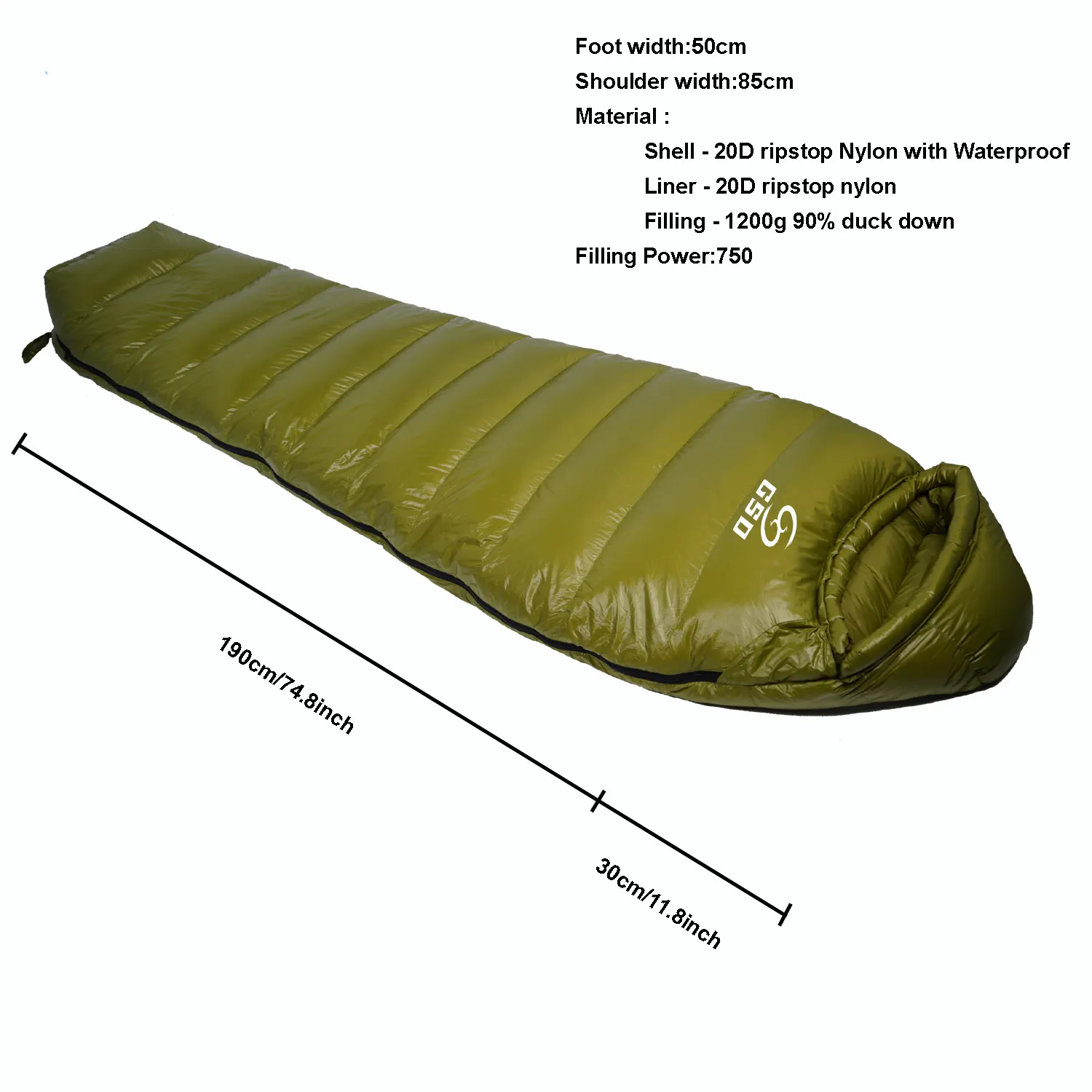 Ultralight Camping Winter Mummy Duck Down Sleeping Bag Outdoor Compact Winter Warm Equipment For Hiking Backpacking Sleeping Bag