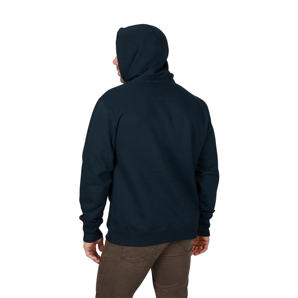 Heavy Duty Blue Pullover Hoodie ; Small