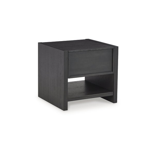 Signature Design by Ashley Foyland Black Square End Table - 24