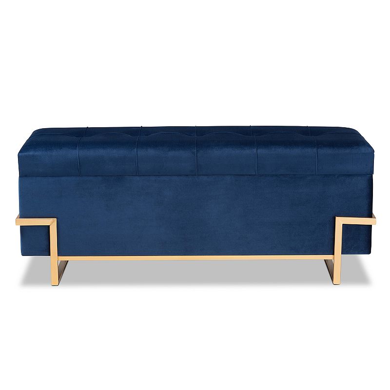 Baxton Studio Parker Storage Ottoman