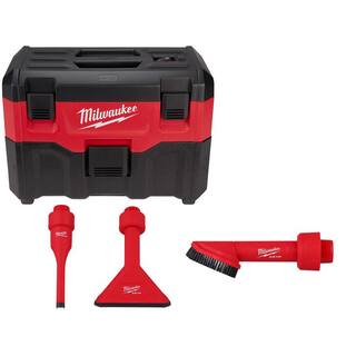 MW M18 18-Volt 2 Gal. Lithium-Ion Cordless WetDry Vacuum wAIR-TIP 1-14 in. - 2-12 in. (3-Piece) Crevice and Nozzle Kit 0880-20-49-90-2034-49-90-2021