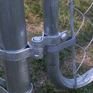 Everbilt 1-38 in. x 58 in. Galvanized Steel Chain Link Fence Gate Frame Hinge 328532EB