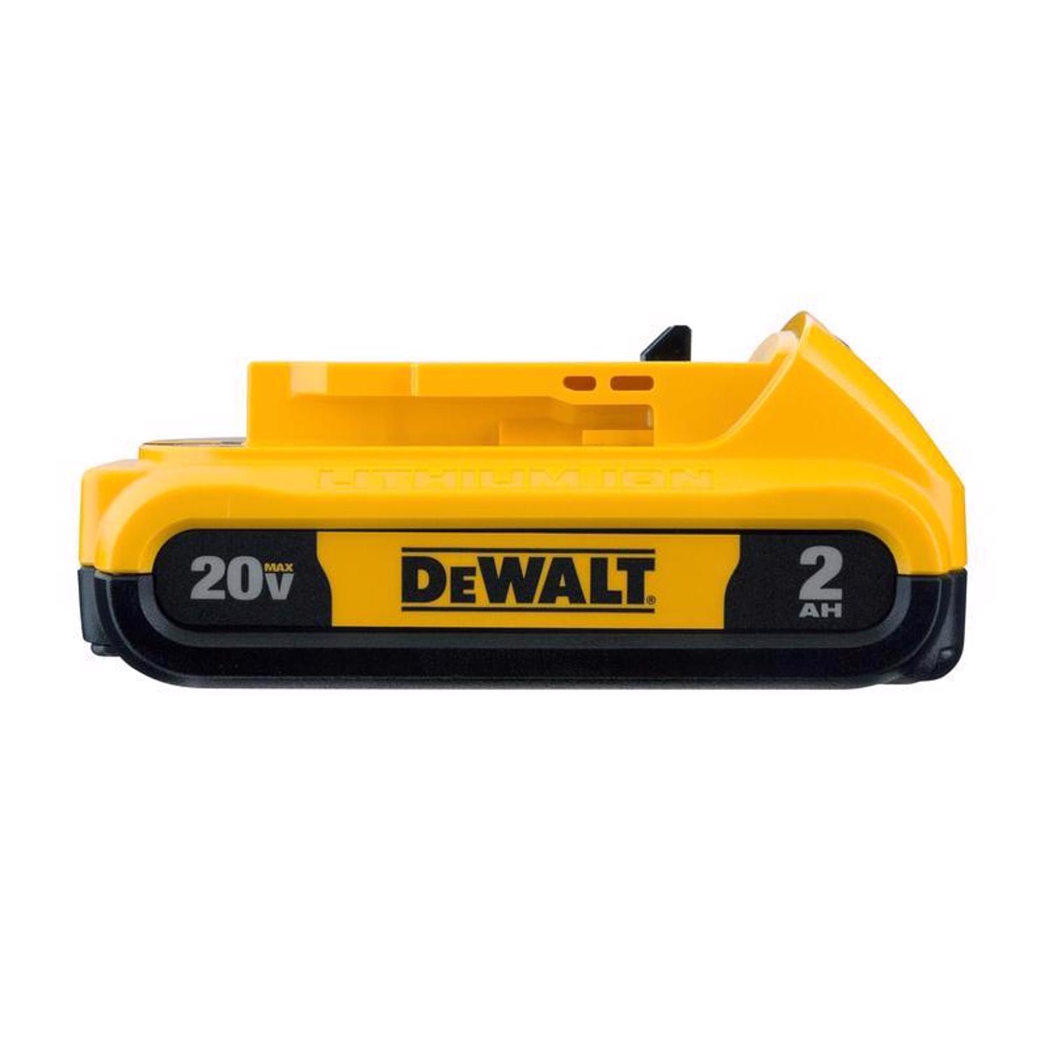 DW 20V MAX XR DCB203 20 V 2 Ah Lithium-Ion Compact Battery Pack 1 pc