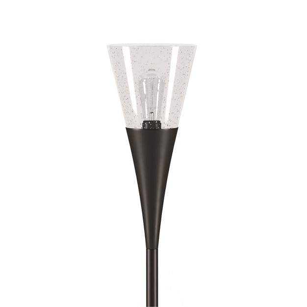 Glass Floor Lamp In Black Henn amp hart