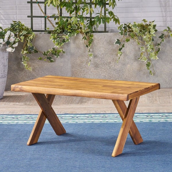 Outdoor Acacia Wood Coffee Table， Teak