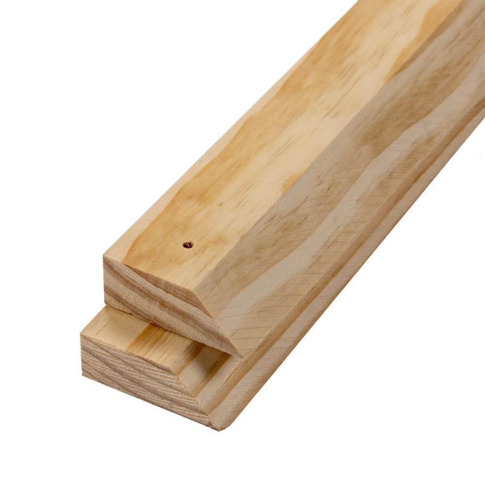 Handprint 1 in. x 2 in. x 12 in. Common Softwood Hanging Cleat Sets (3-Pack) 495073