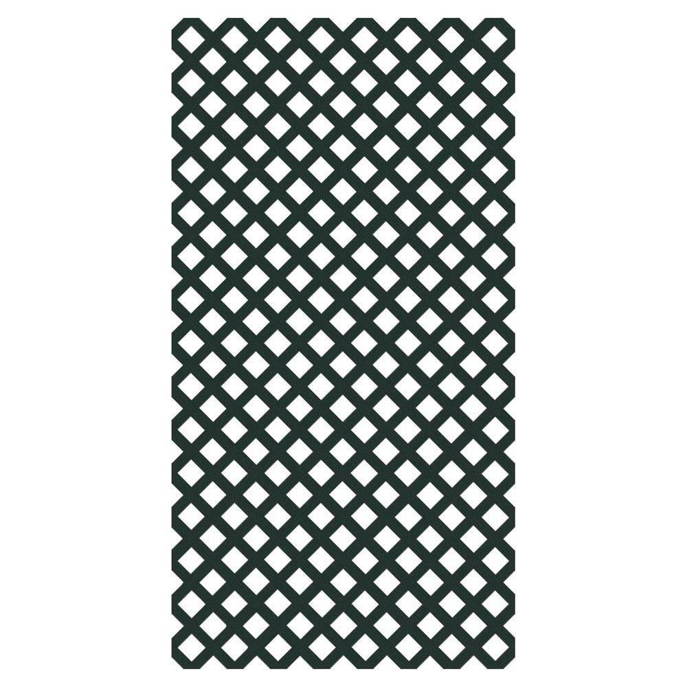 Veranda 4 ft. x 8 ft. Woodland Green Garden Vinyl Lattice 73004020