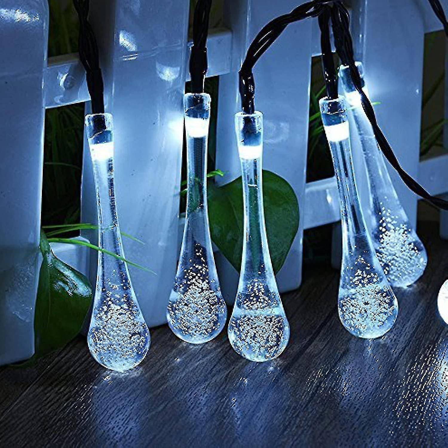 Solar String Lights - Suitable For Outdoor - 6.4m - 30 Leds - For Garden Lighting - As Christmas， We