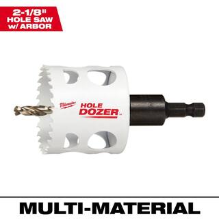 MW 2-18 in. Hole Dozer Bi-Metal Hole Saw with 38 in. Arbor  Pilot Bit 49-56-9668