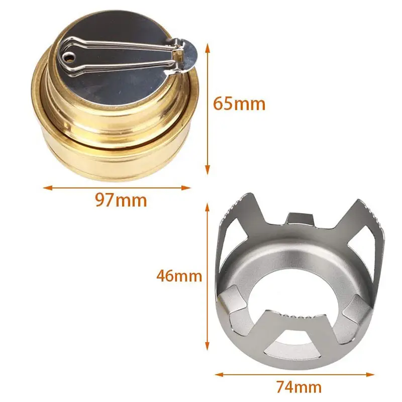 NEWest Safe Mini Portable Mini Aluminium oy Brass Burner for Outdoor Camping Hiking Backpacking Picnic Alcohol Stove Burner