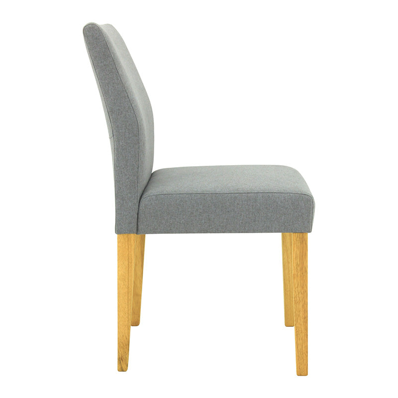 Ladee Dining Chair - Oak + Silver