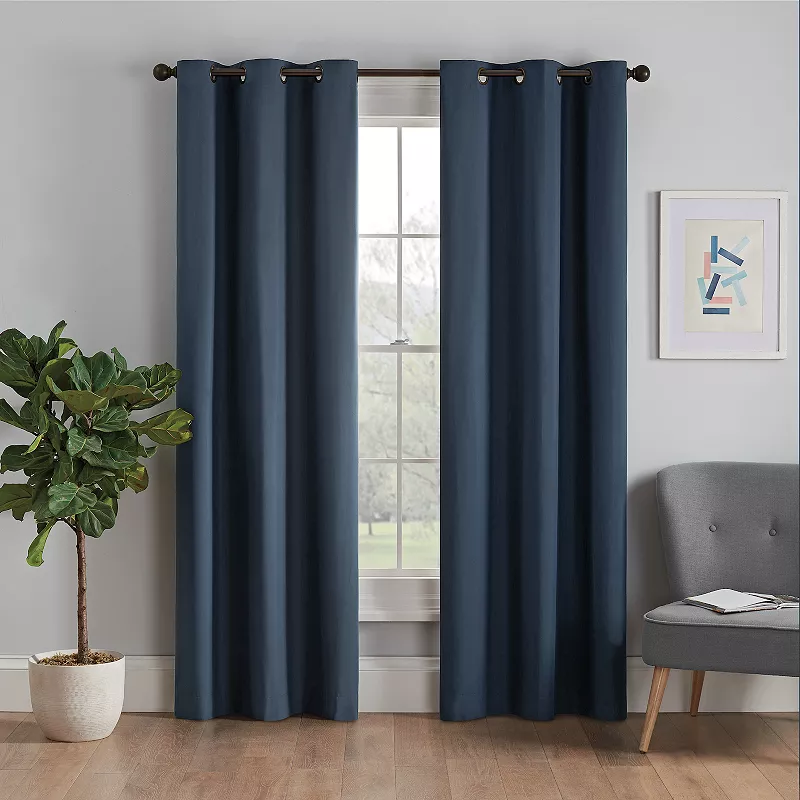 eclipse Microfiber Blackout 1-Panel Window Curtain