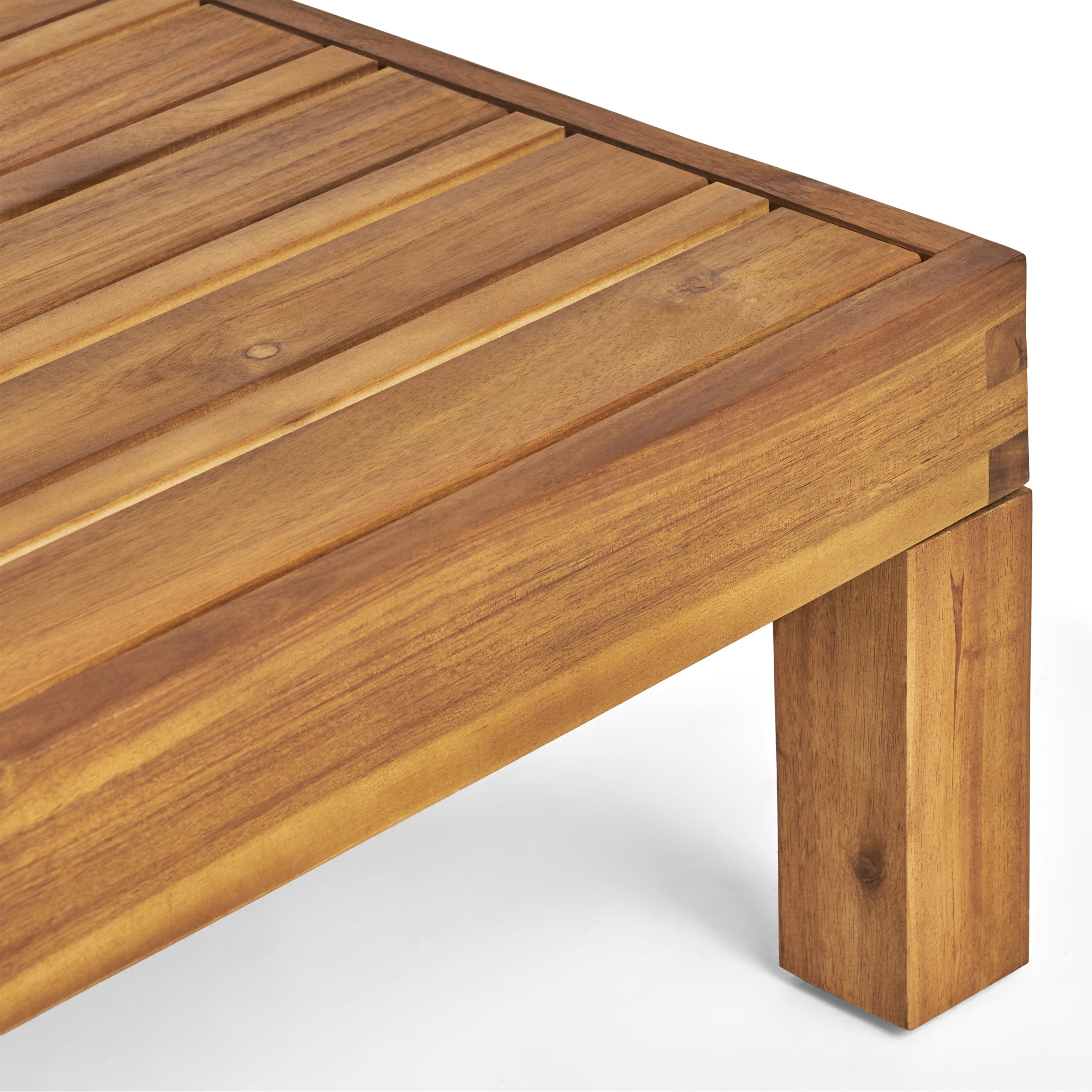 Cascada Outdoor Acacia Wood Coffee Table