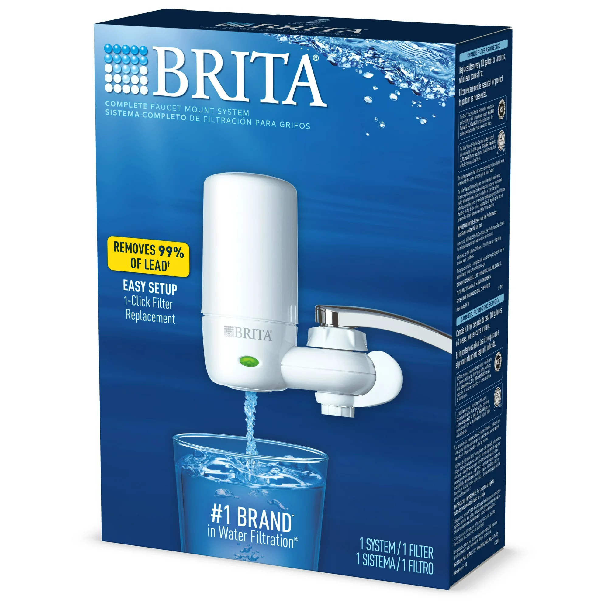 Brita Complete Tap Water Faucet Filtration System - White