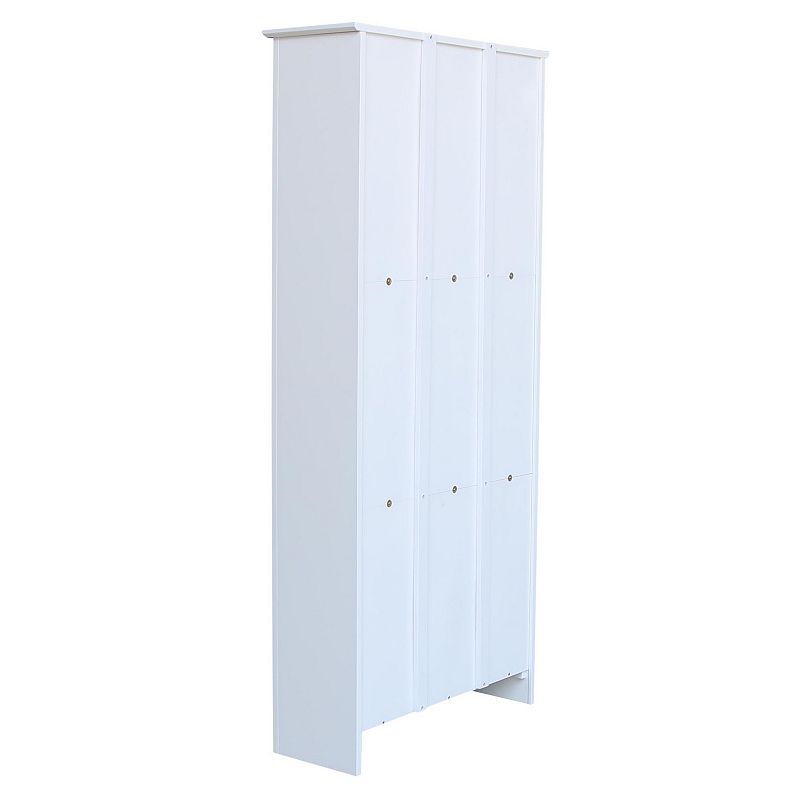 International Concepts Shaker White 6-Shelf Bookcase