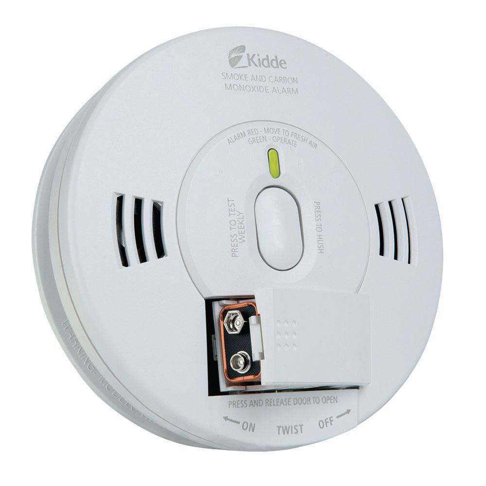 Kidde Firex Smoke  Carbon Monoxide Detector Hardwired with nine-V Battery Backup  Voice Alarm 3-Pack 21029901