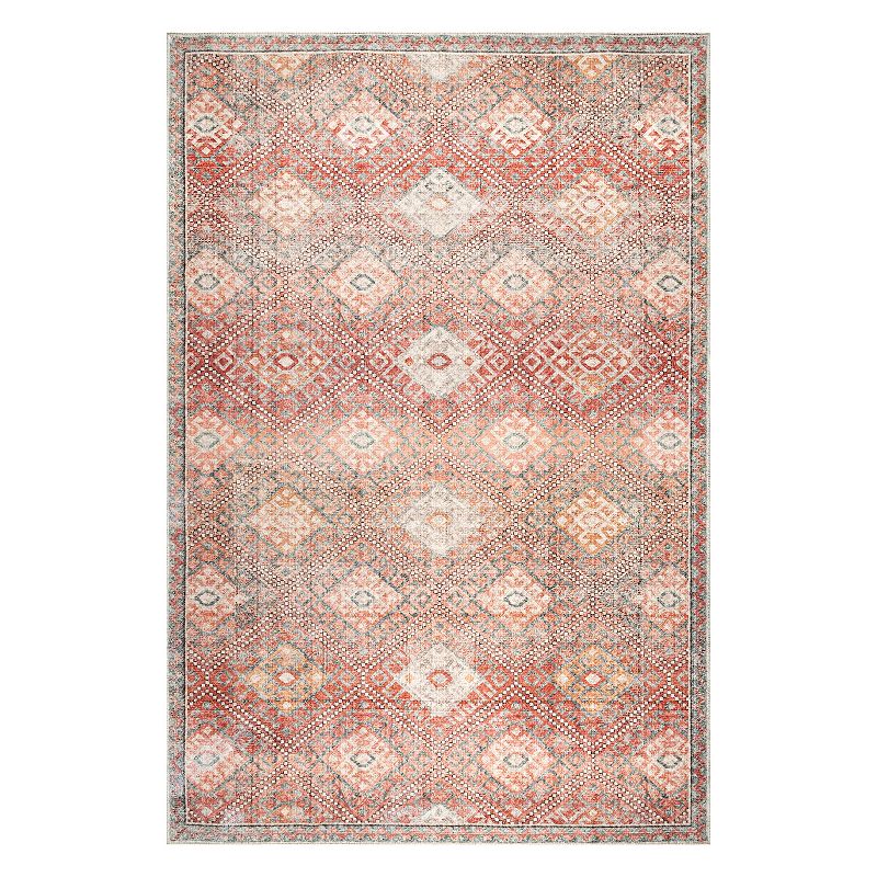 nuLOOM Serenity Machine Washable Diamond Trellis Area Rug