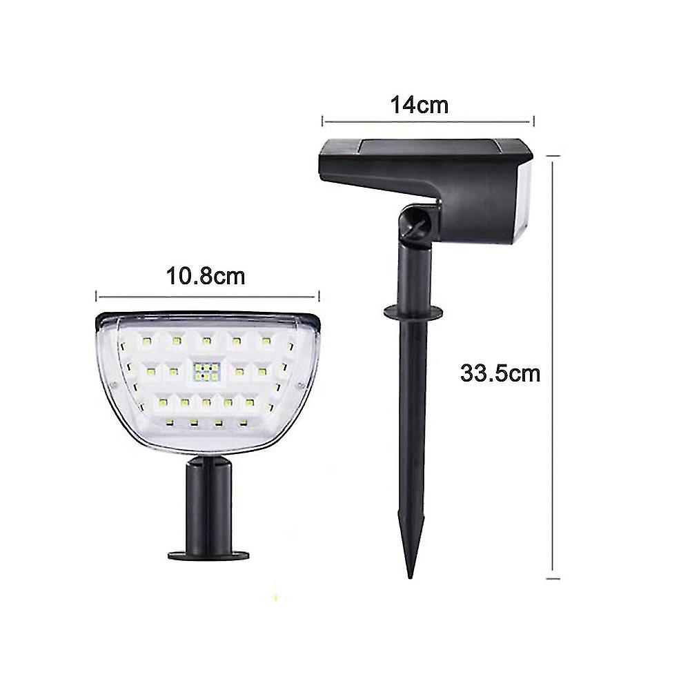 4 Pack Solar Landscape Spot Lights Outdoor 32 Led Ip65 Waterproof Wireless Lights Compatible With Garden Yard Driveway Walkway Pool Patio