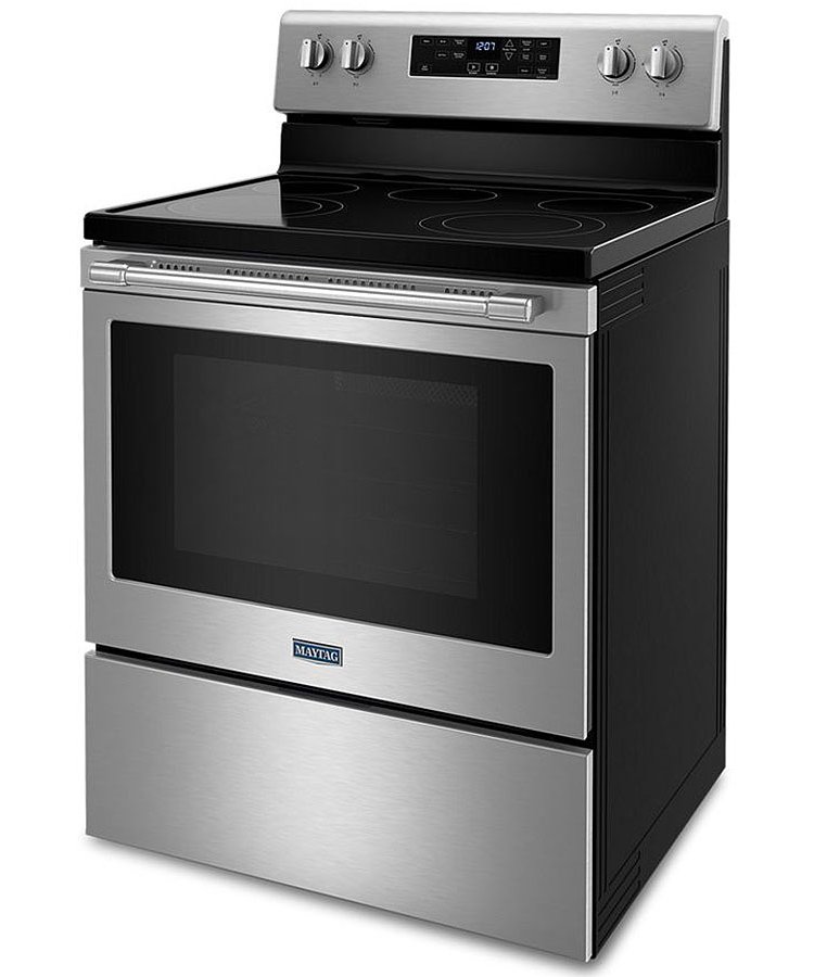 Maytag 5.3 Cu. Ft. Fingerprint Resistant Stainless Steel Electric Range With Air Fryer And Basket