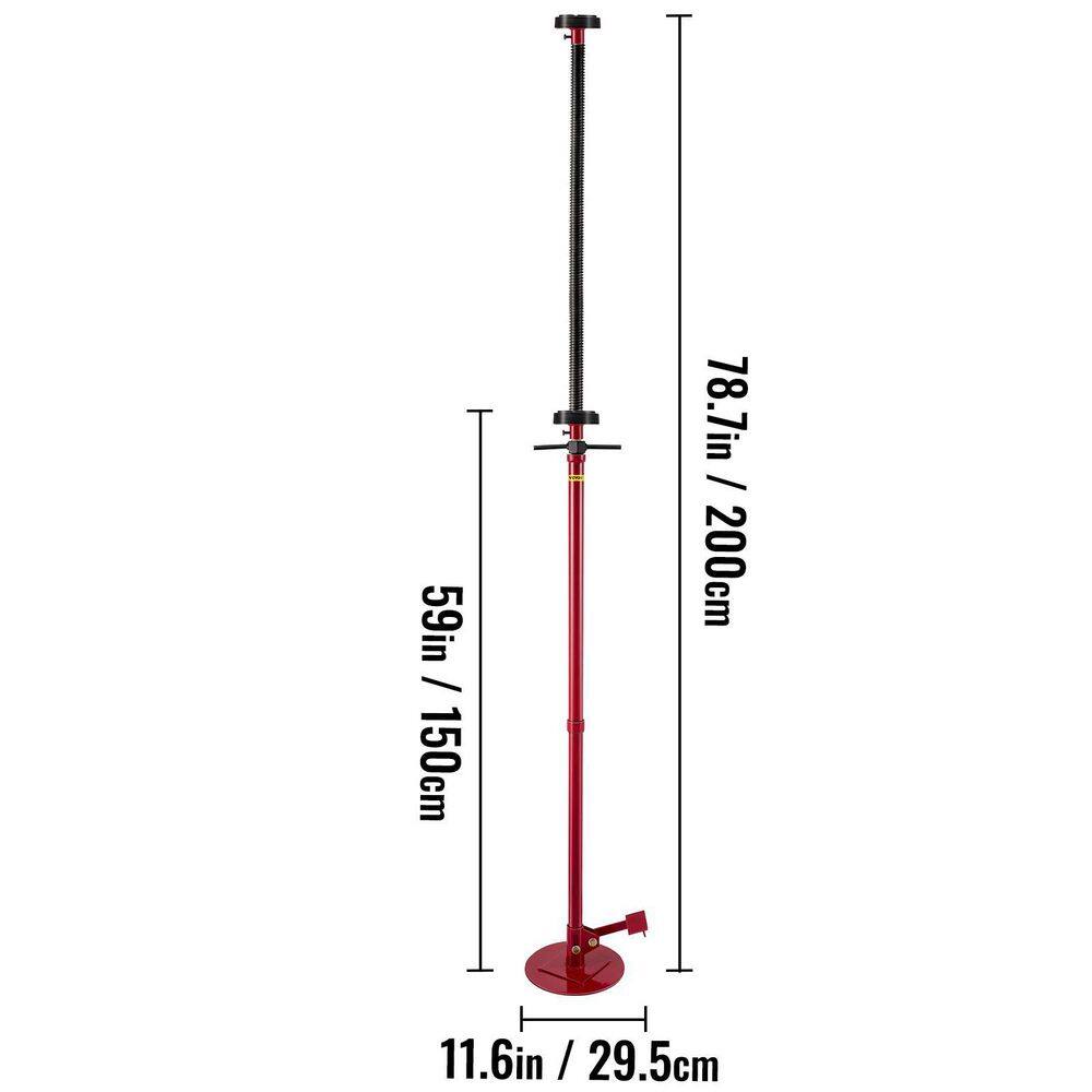 VEVOR Underhoist Stand 34-Ton Capacity Pole Jack Easy Adjustment Car Support Jack Lift from 59-78.7 in. Heavy-Duty Jack Stand QCJSQ6810HS34-TJ1V0