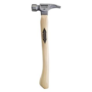 Stiletto 16 oz. Titanium Milled Face Hammer with 18 in. Curved Hickory Handle TI16MC