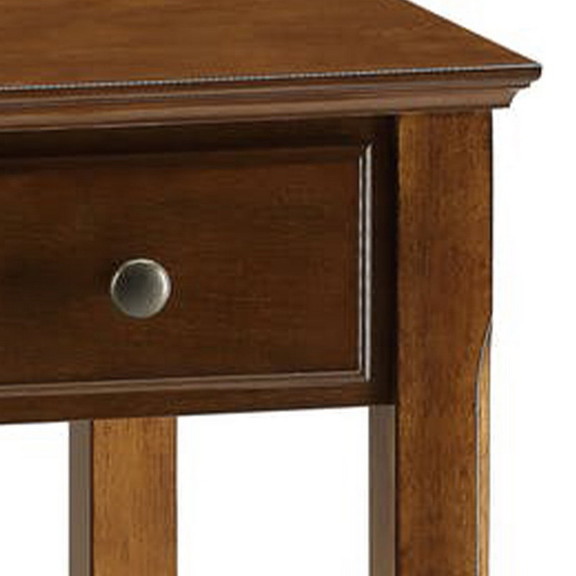 Benzara BM157301 Smart Looking Side Table  Walnut ...