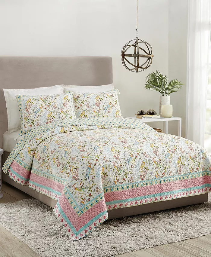 Dena Sonnet 3-Piece Full Queen Quilt Set