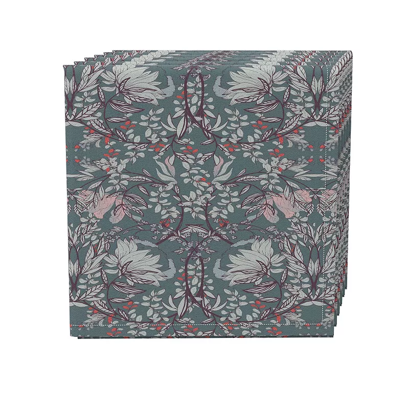 Napkin Set of 4， 100% Cotton， 20x20， Floral 59