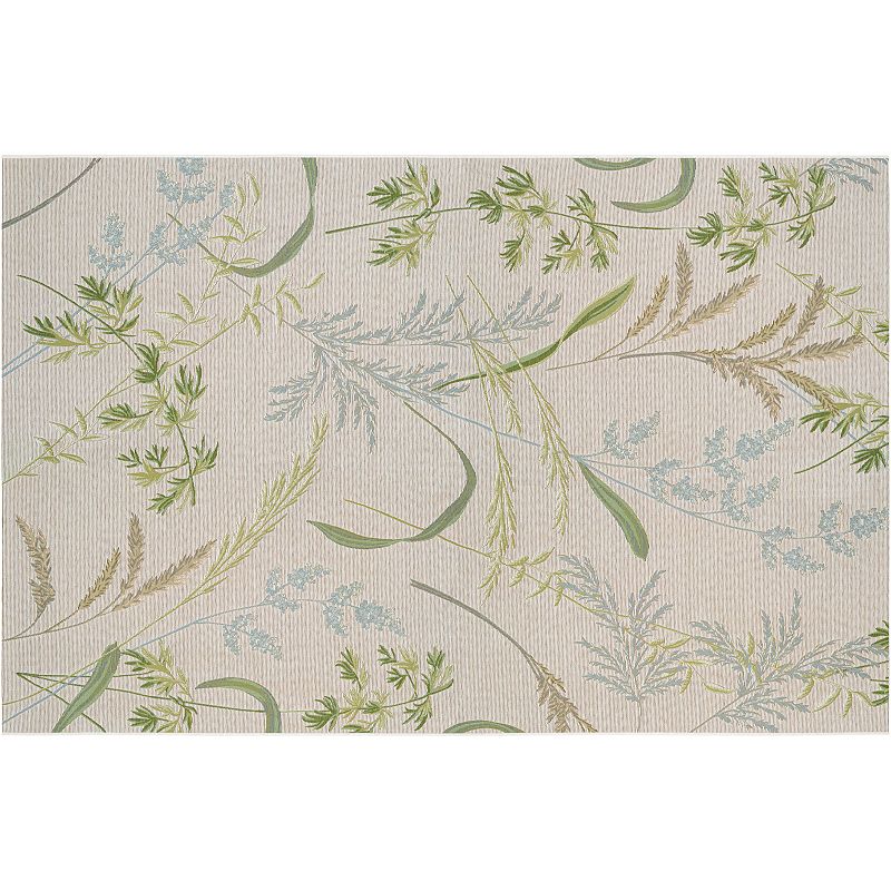 Couristan Dolce Sand Dune Floral Indoor Outdoor Rug