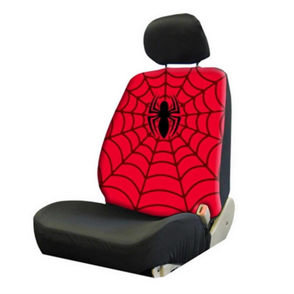 Plasticolor Spider-Man Red and Black Polyester Universal Automotive Seat Cover