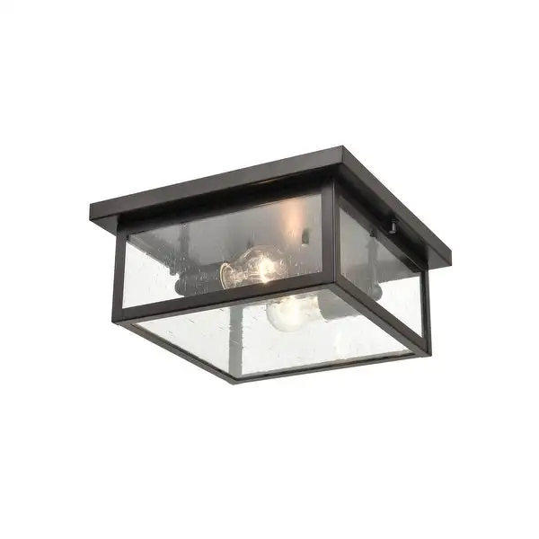 Millennium Lighting Evanton Outdoor Flush Mount Ceiling Light in Multiple Finishes