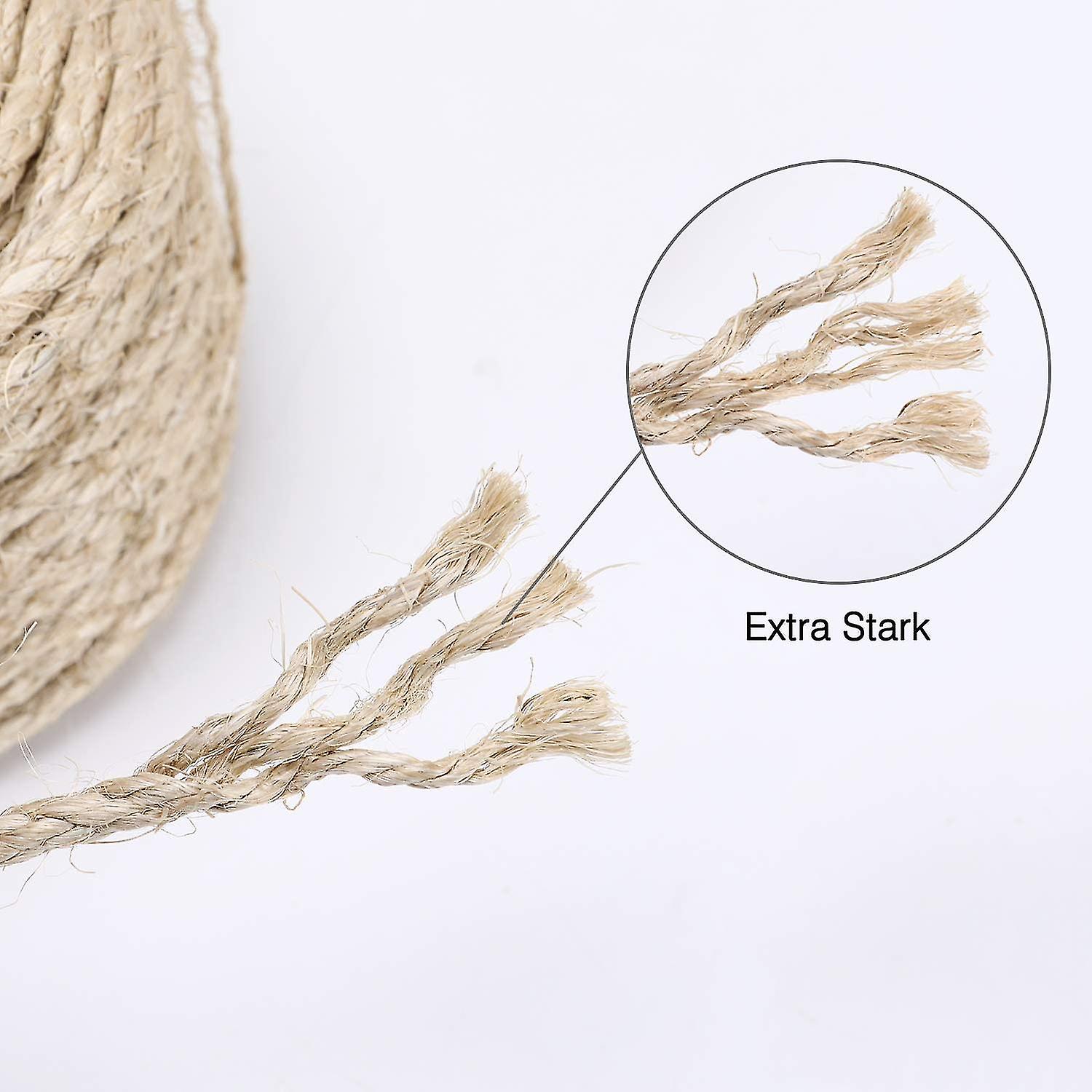 Sisal Rope Cat Tree Rope， 6mm (30m) Replacement Rope Jute Rope， As Cat Accessories Cat Rope， Rep Or Replace Cat Tree， Cat Scratng Post， Cat Towe