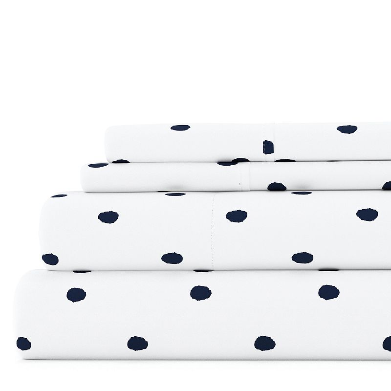 Urban Loft's Dots and Stripes Patterns Duvet Cover Bed Set With Shams