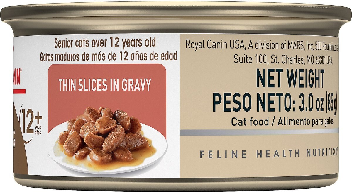 Royal Canin Aging 12+ Thin Slices in Gravy Canned Cat Food