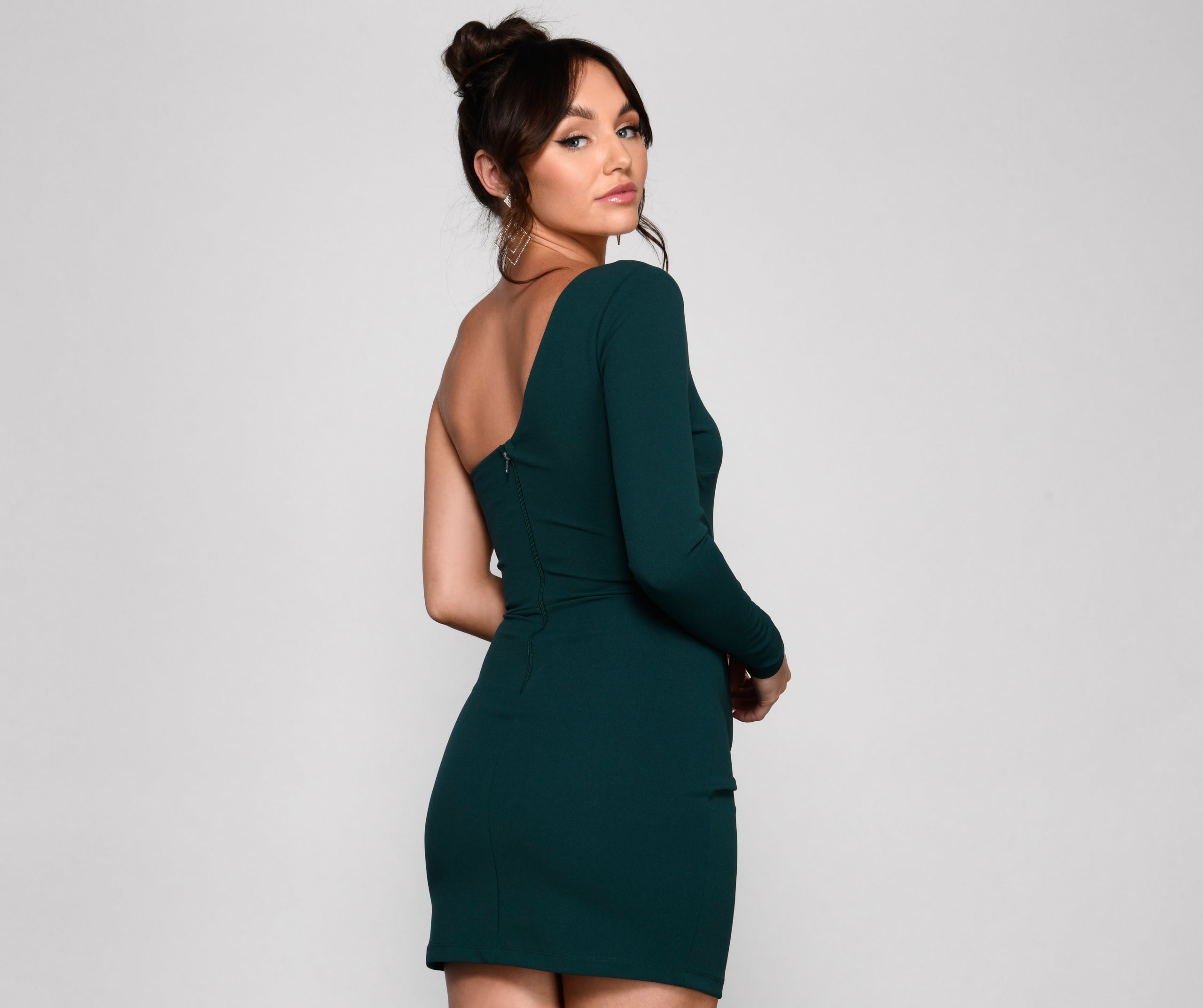 Lalana Formal One Shoulder Mini Dress