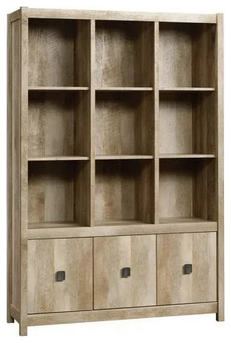 Modern Bookcase  9 Open Cubies  ampLower Cabinet With Pull Handles   Transitional   Bookcases   by Decorn  Houzz