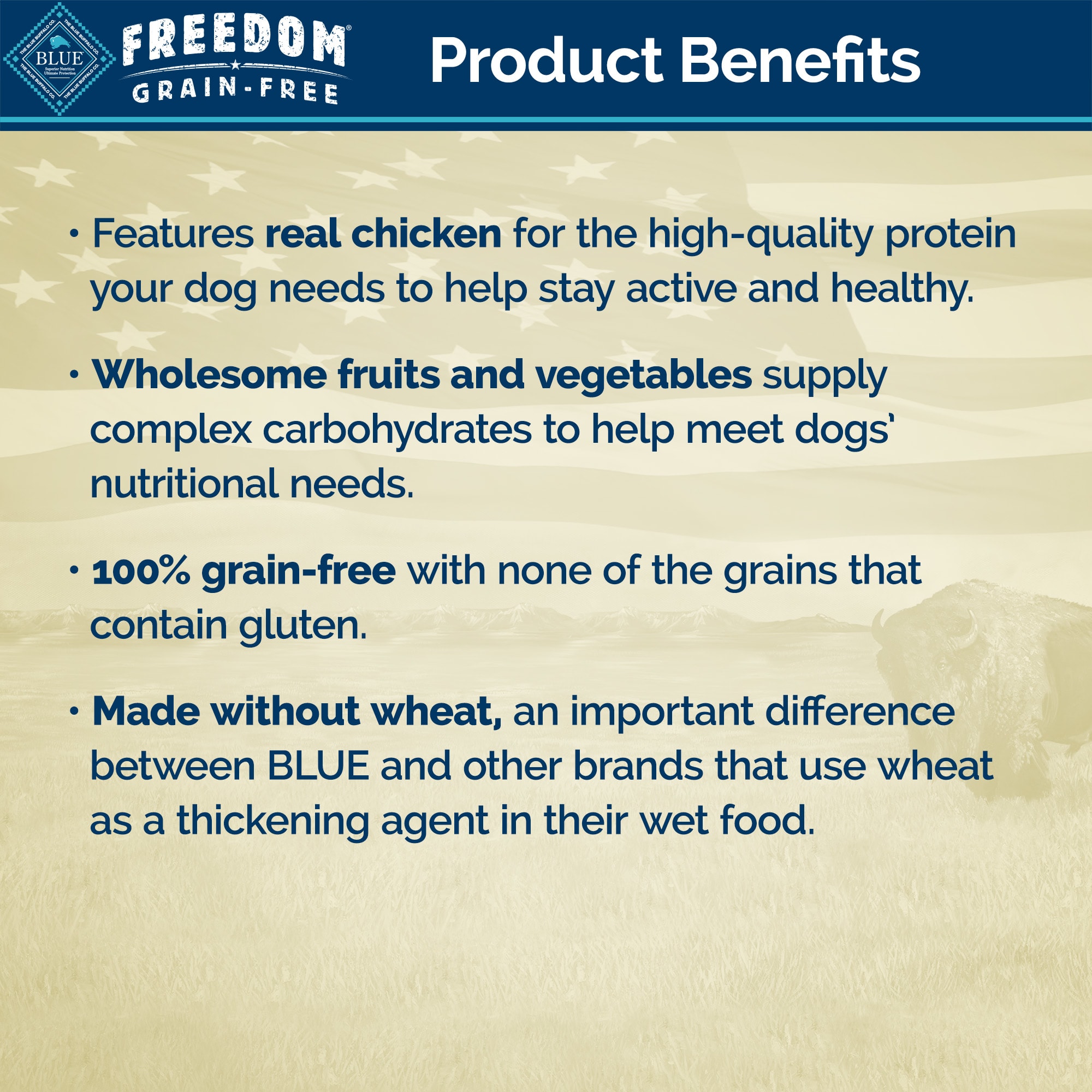 Blue Buffalo Blue Freedom Grain-Free Chicken Recipe Wet Dog Food， 12.5 oz.， Case of 12