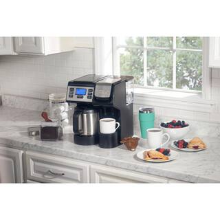 Hamilton Beach FlexBrew Trio 12-Cup Black Coffee Maker with Thermal Carafe 49920